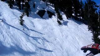 Alpental Skiing  Random Skiers going down the Fan [upl. by Stahl]