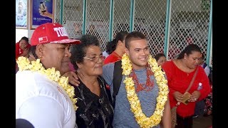 Tuimoala Lolohea  Mate Maa Tonga  Farewell at Fuaamotu Airport [upl. by Kleon363]