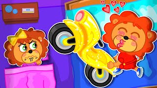 Lion Family  Sharing is Caring Feelings and Emotions  Siblings Story  Cartoon for Kids [upl. by Eliathan]