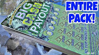 10X60 BIG CASH PAYOUT  FULL PACK  PA LOTTERY SCRATCH OFF TICKETS scratchers [upl. by Kroo]