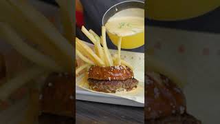 NYCs Most Wild Cheeseburger The Fondue Burger [upl. by Rowen994]