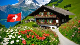 GRINDELWALD SWITZERLAND🇨🇭Most Beautiful Swiss Village  SWISS Valley Grindelwald [upl. by Ahtelrac413]