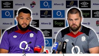 Ellis Genge and Tom Harrison prematch press conference  England v New Zealand [upl. by Thagard]