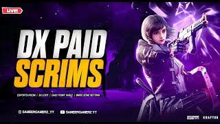 DX PAID SCRIMS IS LIVE  BGMI LIVE  BGMI SCRIMS  03 DEC BattlegroundsMobileIN [upl. by Yasdnil]