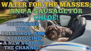 Chloes first video Hartington Well Dressing and a sossidge reward [upl. by Imailiv]