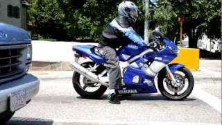 Yamaha R1 fast acceleration 060 1080p [upl. by Suravaj36]