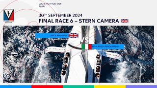 Louis Vuitton Cup Final Race 6 Port Entry Stern Camera  INEOS Britannia [upl. by Jodie]