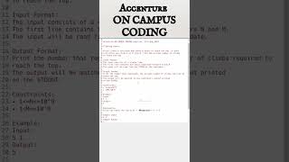 Accenture On campus coding questions 2023 [upl. by Lisabet]