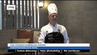 Líderes TV Entrevista a Federico Domínguez Fontán  Chef de Brazarte  Sheraton Bariloche Hotel [upl. by Ymiaj]