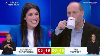 BE vs LIVRE  Mariana Mortágua vs Rui Tavares  Eleições Legislativas 2024 [upl. by Eeluj]