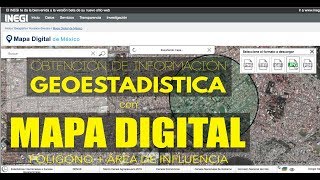 Obtención de información geoestadistica manzanas yo AGEB Mapa digital INEGI [upl. by Eladnek]