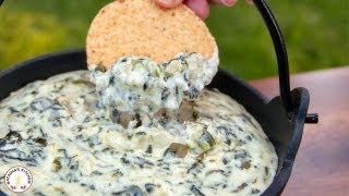 Easy Appetizers Spinach and Artichoke Dip Recipe  Natashas Kitchen [upl. by Kal197]