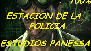 Batman Arkham Knight 100 Los 243 Acertijos ESTACION POLICIA PANESSA STUDIOS Trofeo Caja Sorpresa [upl. by Corrianne]