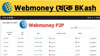 Webmoney P2P Selling  Webmoney To Bkash  How to withdraw money from webmoney to Bkash [upl. by Siaht]