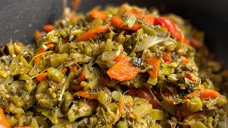 Jamaican Authentic Callaloo With Salt Fish and Okra Recipe [upl. by Alwyn863]