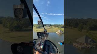 I landed at a Lake House helicopter [upl. by Adlihtam216]