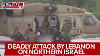 IsraelHamas war Lebanon launches at Israel 1 killed and others injured  LiveNOW from FOX [upl. by Lipsey303]