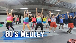 80s MEDLEY  ZUMBA FITNESS [upl. by Nyladnarb]