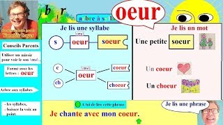 Apprentissage de la lecture Maternelle CP en Français oeur 92 [upl. by Eldrida]