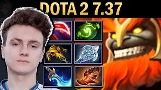 Mars Gameplay Miracle with Desolator and Refresher  Dota 2 737 [upl. by Lekram]