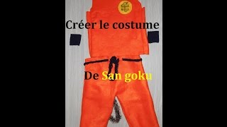 Fabriquer  créer le costume de san goku  dragon ball [upl. by Maximilian]