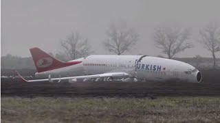 Animation  Turkish Airlines crashed during approach Boeing 737800  Dutch Safety Board [upl. by Haelahk]