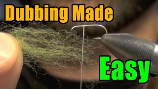 How To Use Fly Tying Dubbing and Easily Apply Dubbing To Thread  Fly Tying Basics For Beginners [upl. by Akinak916]