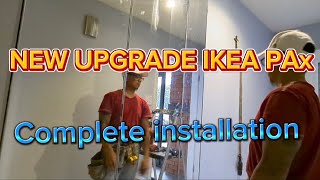 Complete installation of new upgrade IKEA PAX closet [upl. by Waneta810]