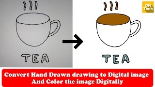 How to Convert Hand Drawn Drawing to Digital Image [upl. by Hedda]