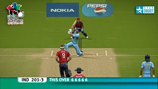 Yuvraj Singh 6 Sixes VS BROAD 2007  Cricket 24  Real Commentary  BroDow Gaming BG [upl. by Nafis729]