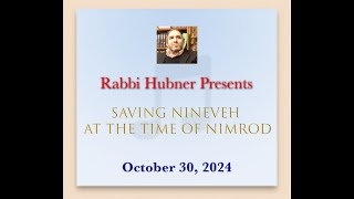 Rabbi Hubner October 30 2024 Audio only [upl. by Naletak]