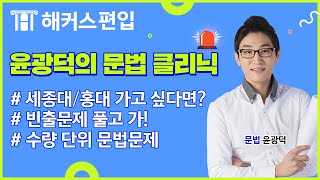 ⭐편입문법 클리닉⭐ 세종대홍대 빈출 편입문법 문제 feat 수량 단위  해커스편입편입인강 [upl. by Kahcztiy853]