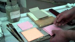 Gilding Lesson4 leafing Video2 tools [upl. by Imrots985]