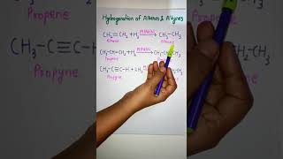 hydrogenation of unsaturated hydrocarbons chemistryshortsorganicchemistryneetchemistry [upl. by Ayal884]