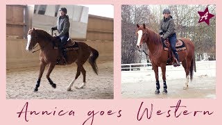 Annica goes Western I Mein 1 Mal im Westernsattel I Unterricht im Westernreiten [upl. by Burwell48]