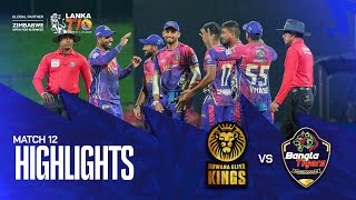 Lanka T10 Super League 2024 I Match 12 Highlights I Hambantota Bangla Tigers vs Nuwara Eliya Kings [upl. by Gilcrest719]