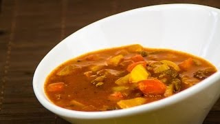 Gulaschsuppe Rezept  Der Bio Koch 637 [upl. by Felizio917]