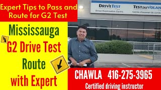 Mississauga G2 Test Route  Learn from Expert how to pass G2 in Mississauga Expert Pro Tips [upl. by Fricke]