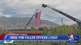 US Honor Flag arrives for Officer Lydays vigil [upl. by Crawley]