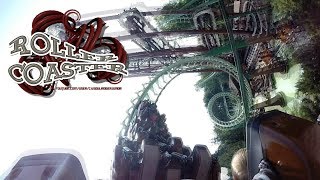 Shaman Roller Coaster Gardaland Pov OnRideOff Ride 2017 [upl. by Drawdesemaj]