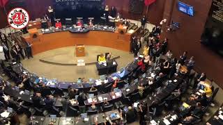 Senadores de la 4T cantan las mañanitas a López Obrador [upl. by Ardyce]