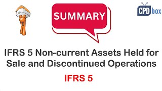 IFRS 5 Noncurrent Assets Held for Sale and Discontinued Operations  applies in 2024 [upl. by Acnaib]