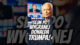 REAKCJA POSŁÓW W SEJMIE NA WYGRANĄ DONALDA TRUMPA short [upl. by Sharma]