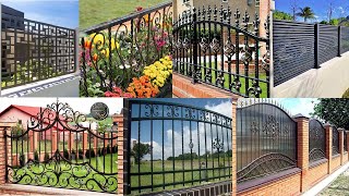 Modern metal fence design ideas  Welded metal fence ideas  metal fence ideas for beginner welders [upl. by Aivalf]