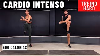 Treino de CARDIO INTENSO completo  500 CALORIAS  Sem equipamentos  Treino HARD [upl. by Hasan]