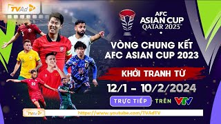 VCK Asian Cup 2023 được truyền hình trực tiếp toàn bộ các trận đấu trên các kênh sóng của VTV [upl. by Yanrahc]