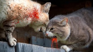 COMBAT DE CHATS 😸😸😸 QUI FAIT PEUR 🧟‍♂️🧟‍♂️🧟‍♂️ [upl. by Acirne]