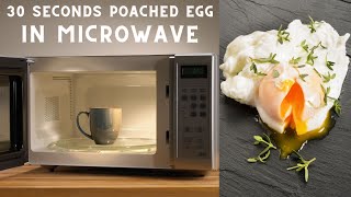 How to poach an egg in the microwave  30 seconds poached eggs  easy poached eggs  microwave eggs [upl. by Ydoj]