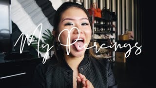 MY PIERCINGS  vlogmas day 8 [upl. by Yezdnil728]