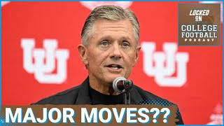 MAJOR conference realignment soon Utahs Kyle Whittingham drops hints l College Football Podcast [upl. by Ragucci]